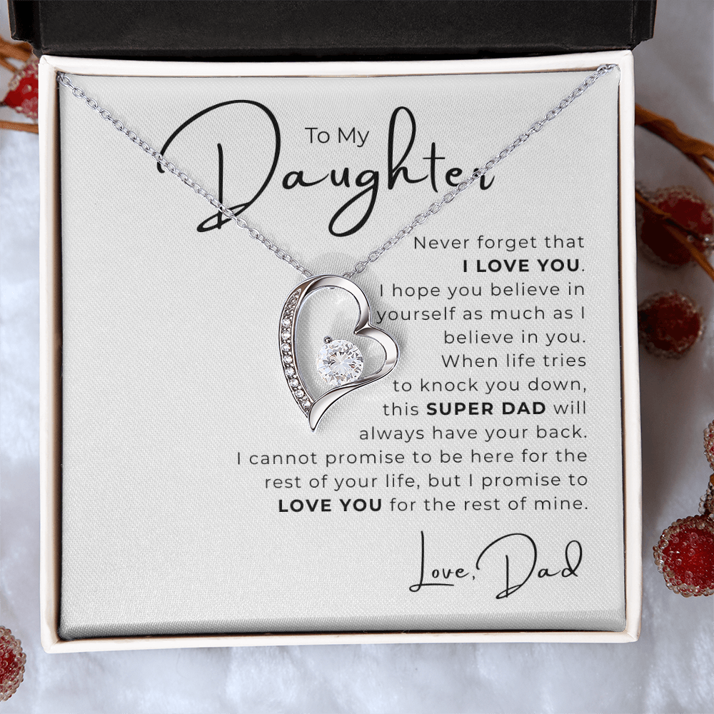 To My Daughter  Forever Love Necklace