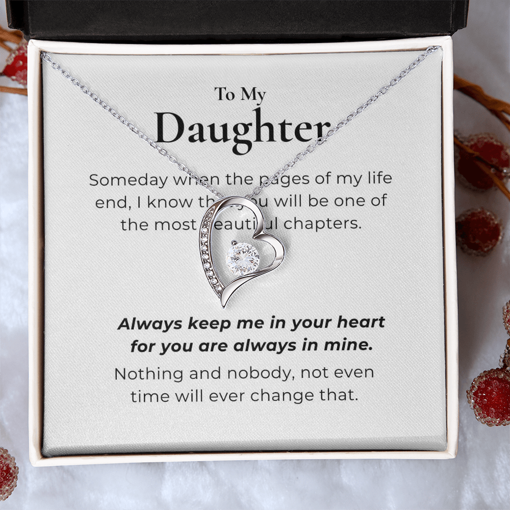 To My Daughter  Forever Love Necklace