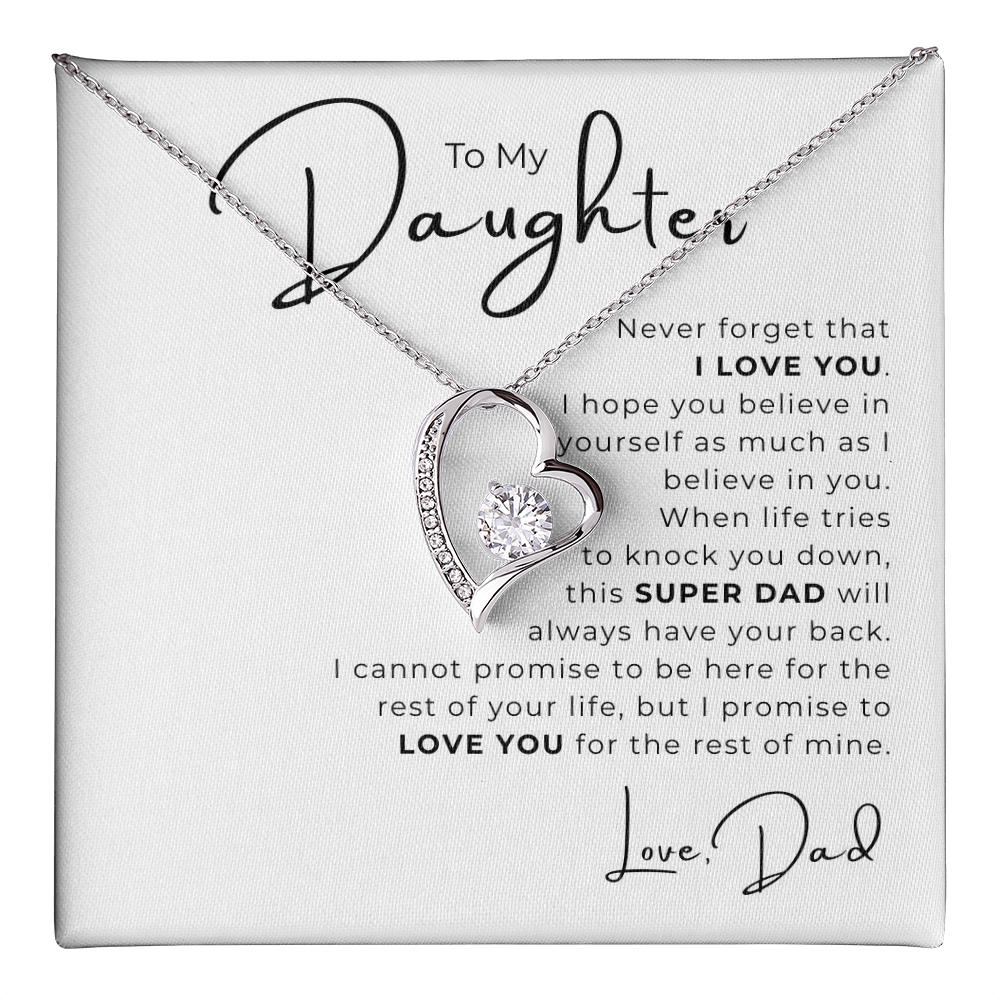 To My Daughter  Forever Love Necklace
