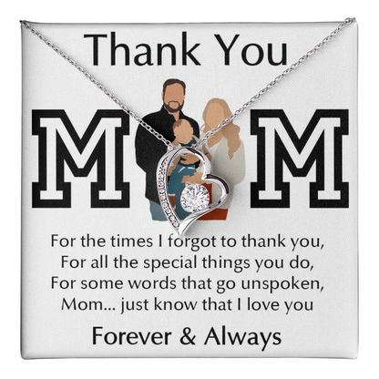 Thank You Mom Forever Love Necklace