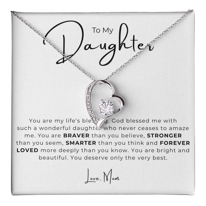 To My Daughter  Forever Love Necklace