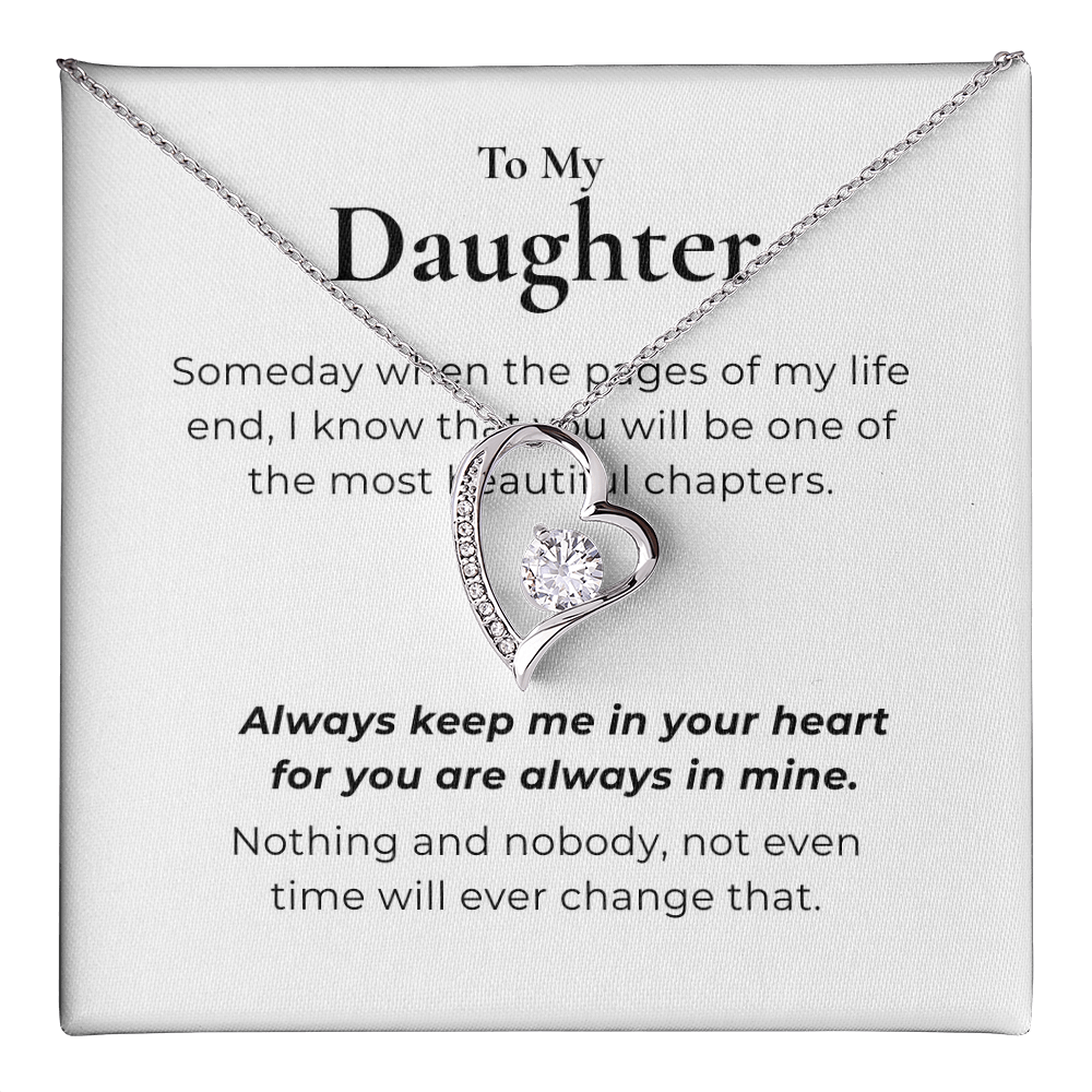 To My Daughter  Forever Love Necklace
