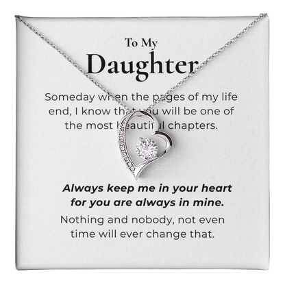 To My Daughter  Forever Love Necklace