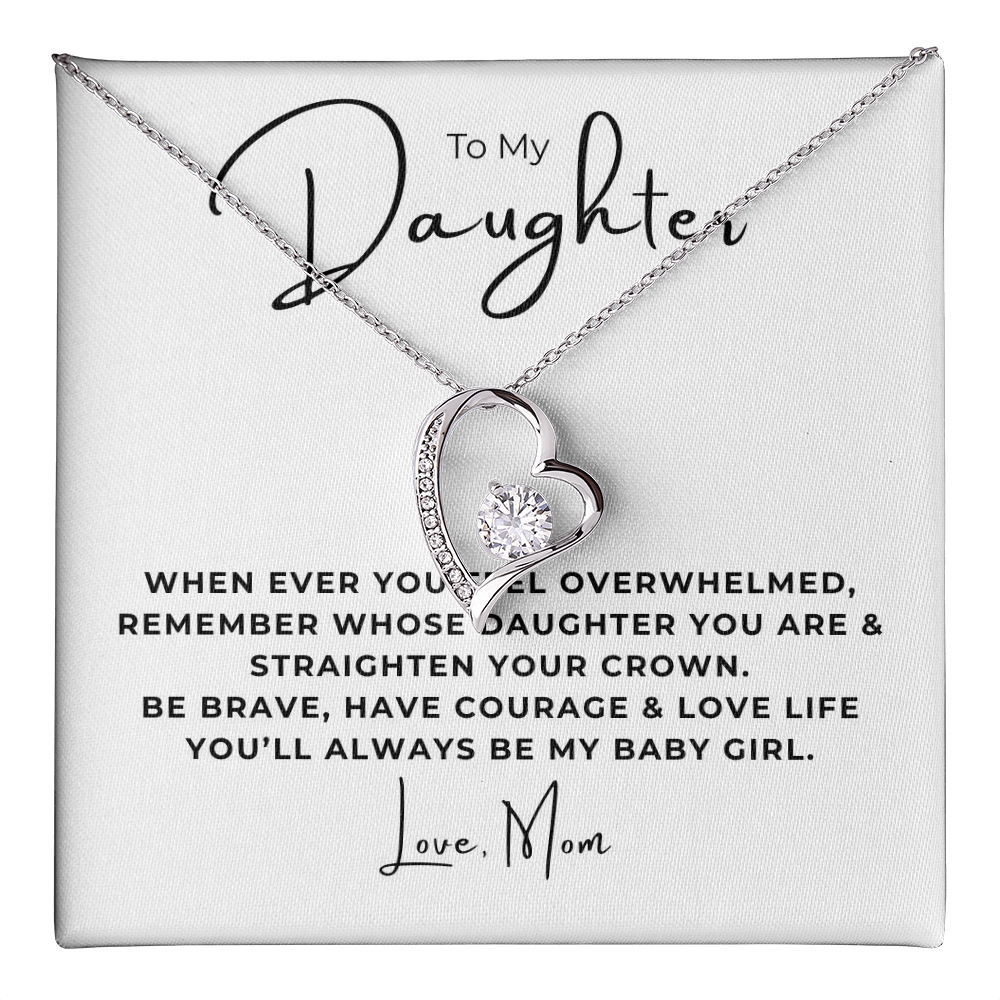 To My Daughter  Forever Love Necklace