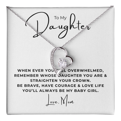 To My Daughter  Forever Love Necklace