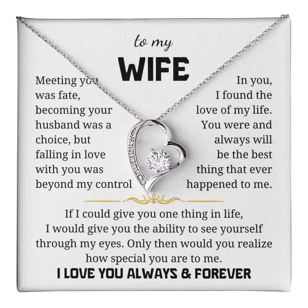 To My Wife  Forever Love Necklace