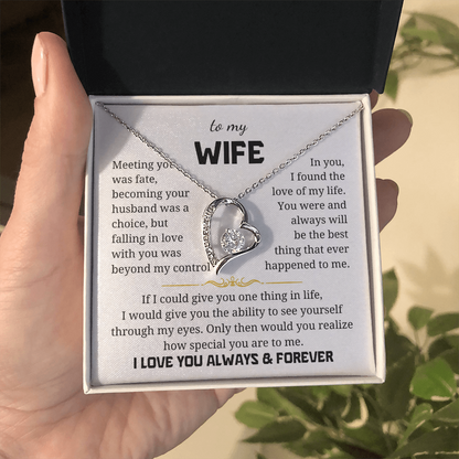 To My Wife  Forever Love Necklace