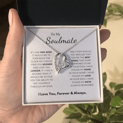To My Soulmate  Forever Love Necklace