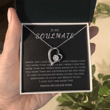 To My Soulmate Forever Love Necklace