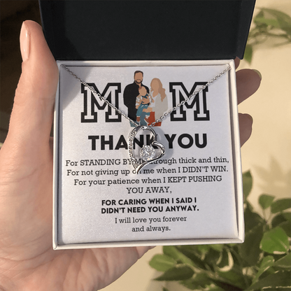 Mom Thank You Forever Love Necklace
