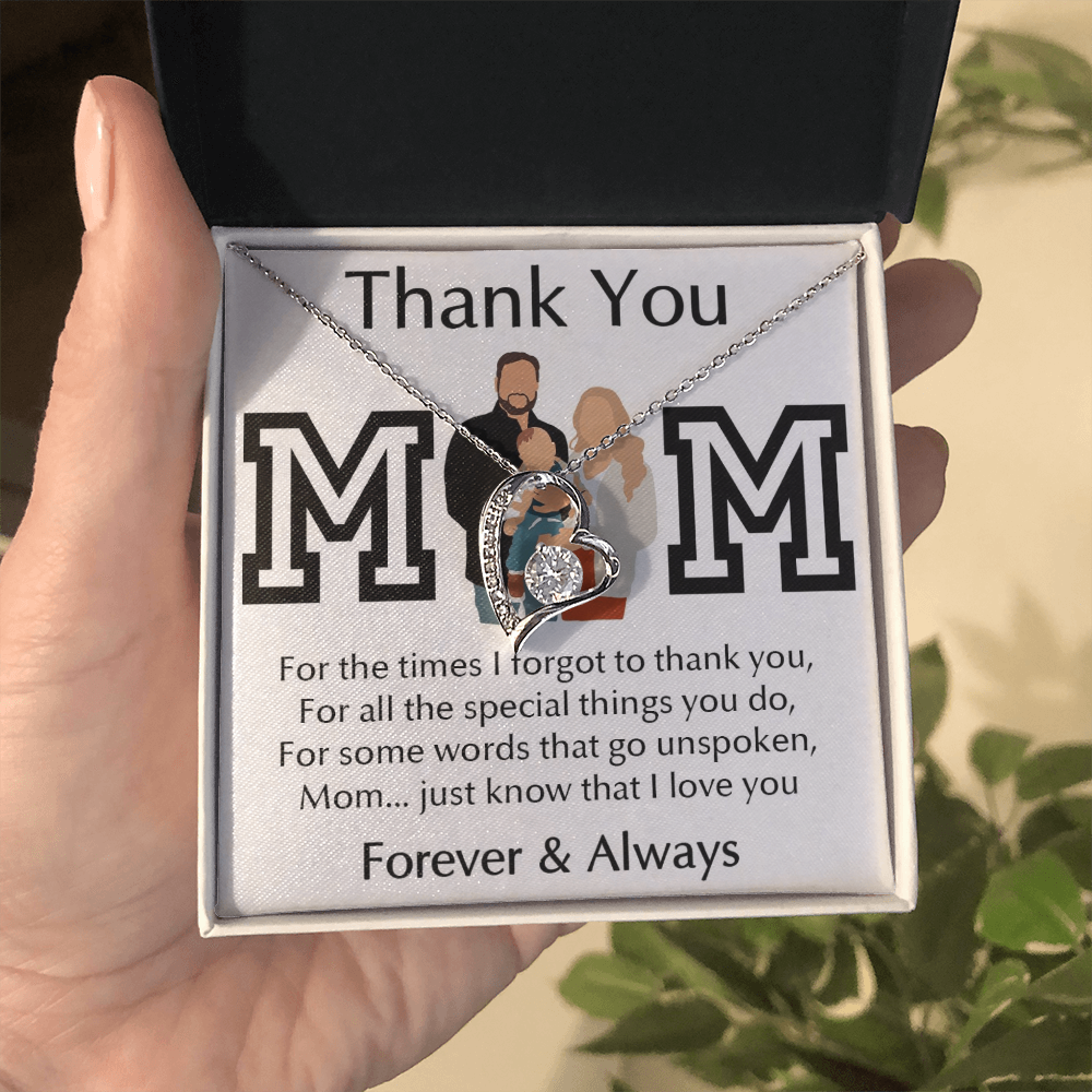 Thank You Mom Forever Love Necklace