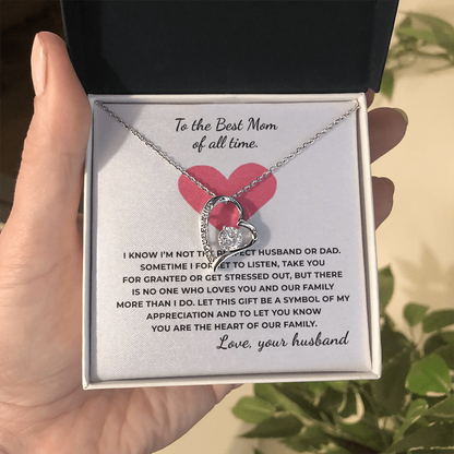 To The Best Mom of All TIme Forever Love Necklace