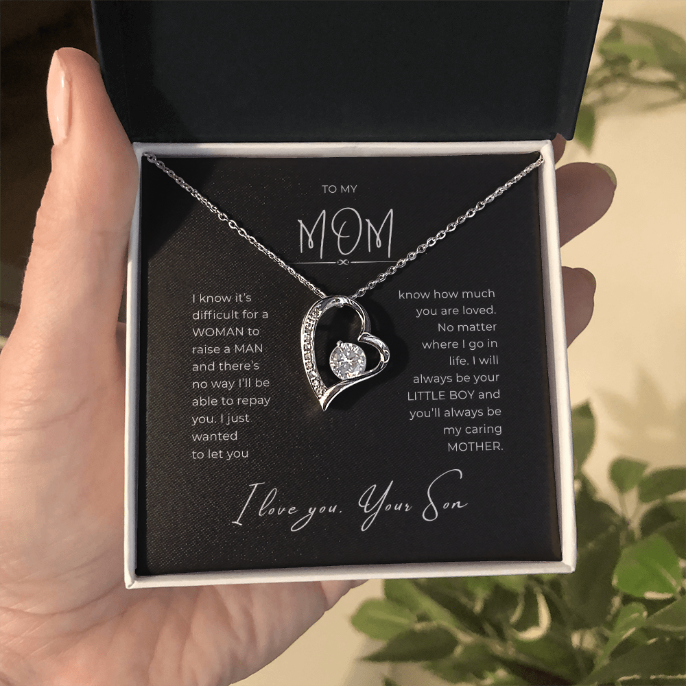 To My Mom Interlocking Hearts Necklace