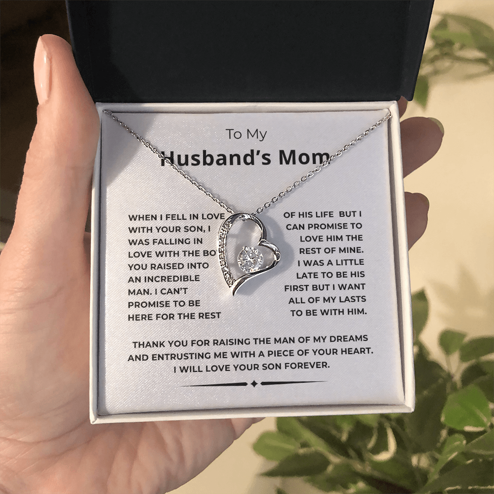 To My Husband's Mom Forever Love Necklace