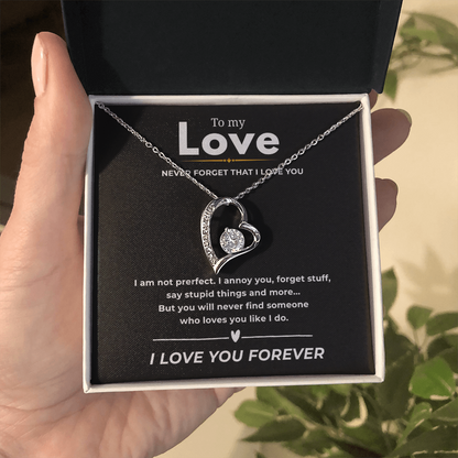 To My Love  Forever Love Necklace