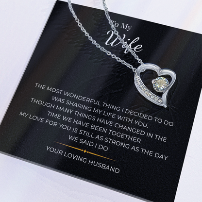To My Wife  Forever Love Necklace