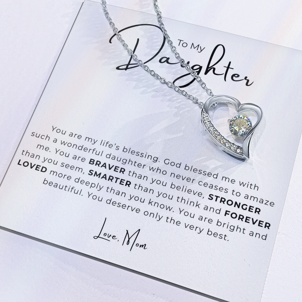 To My Daughter  Forever Love Necklace