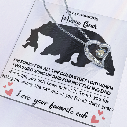 Mama Bear Forever Love Necklace