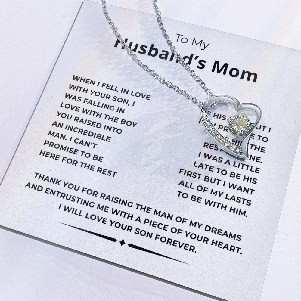 To My Husband's Mom Forever Love Necklace