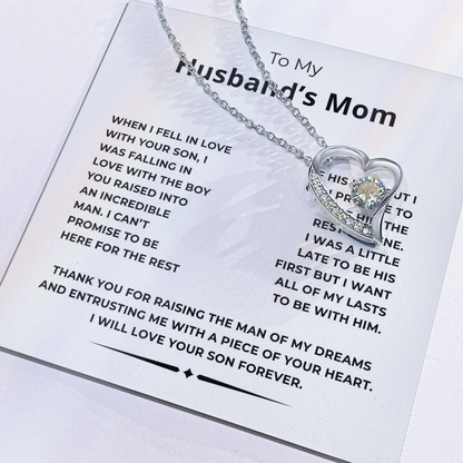 To My Husband's Mom Forever Love Necklace