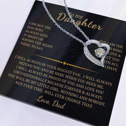 To My Daughter  Forever Love Necklace