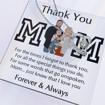 Thank You Mom Forever Love Necklace