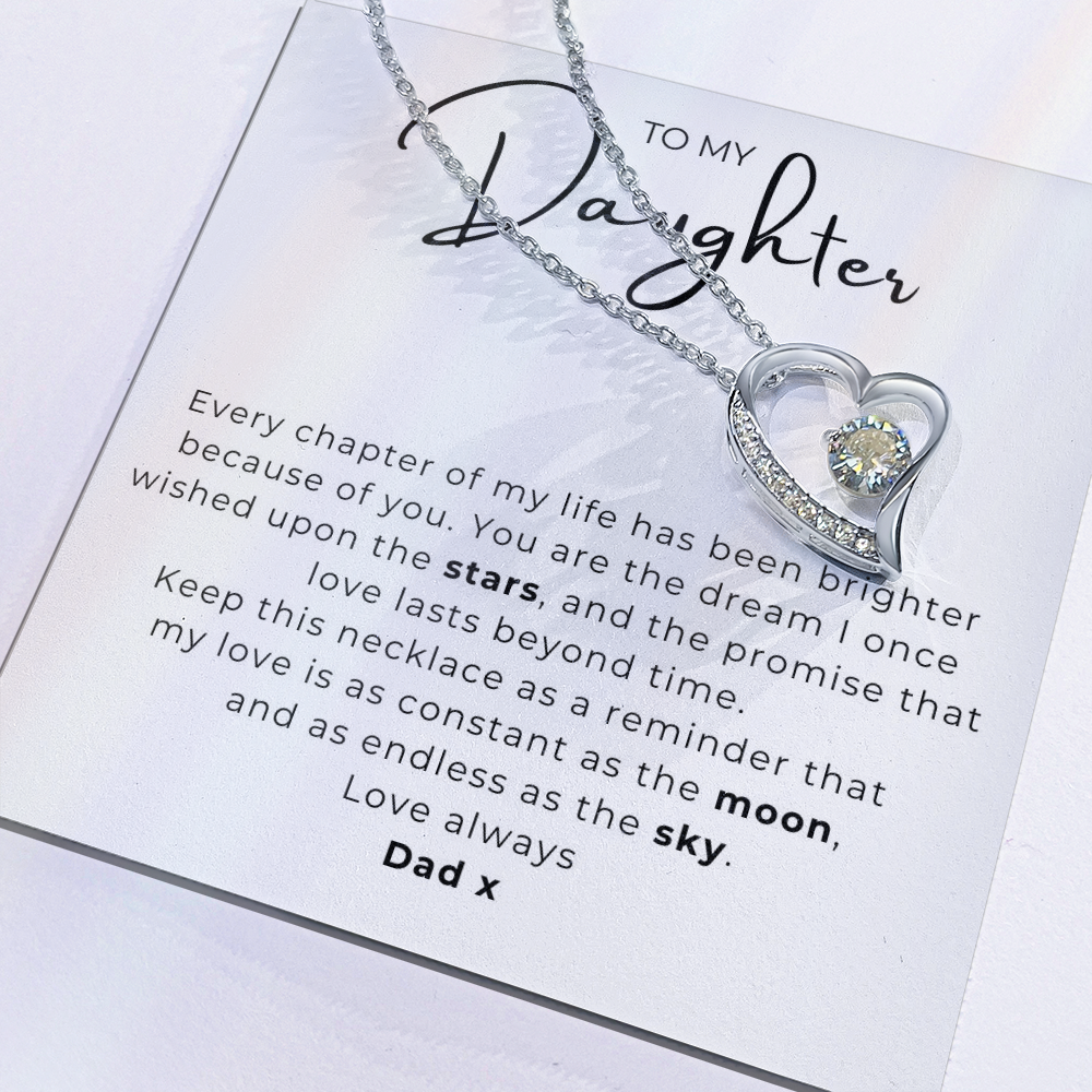 To My Daughter  Forever Love Necklace