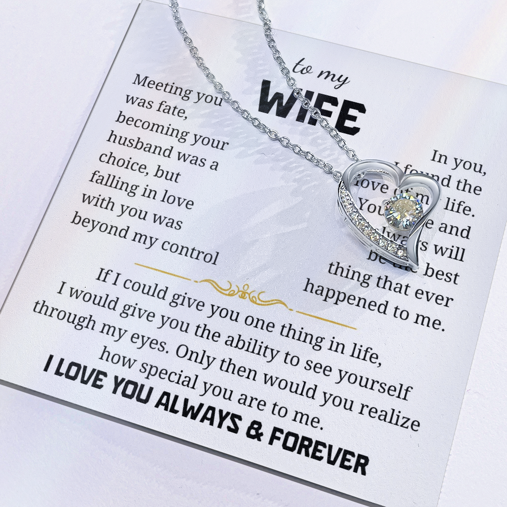 To My Wife  Forever Love Necklace