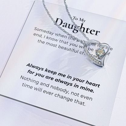 To My Daughter  Forever Love Necklace