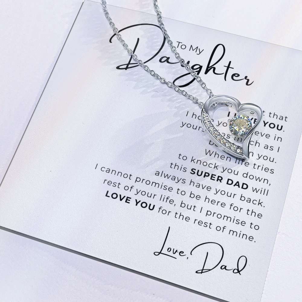 To My Daughter  Forever Love Necklace