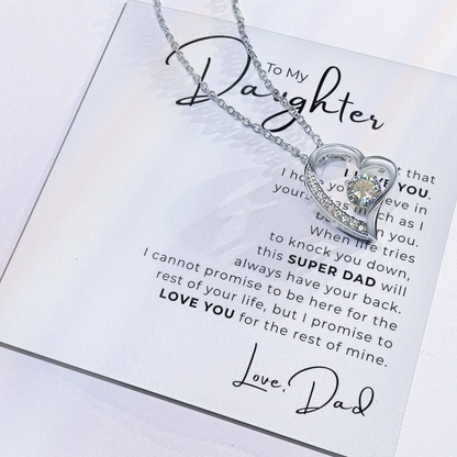 To My Daughter  Forever Love Necklace