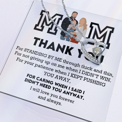 Mom Thank You Forever Love Necklace