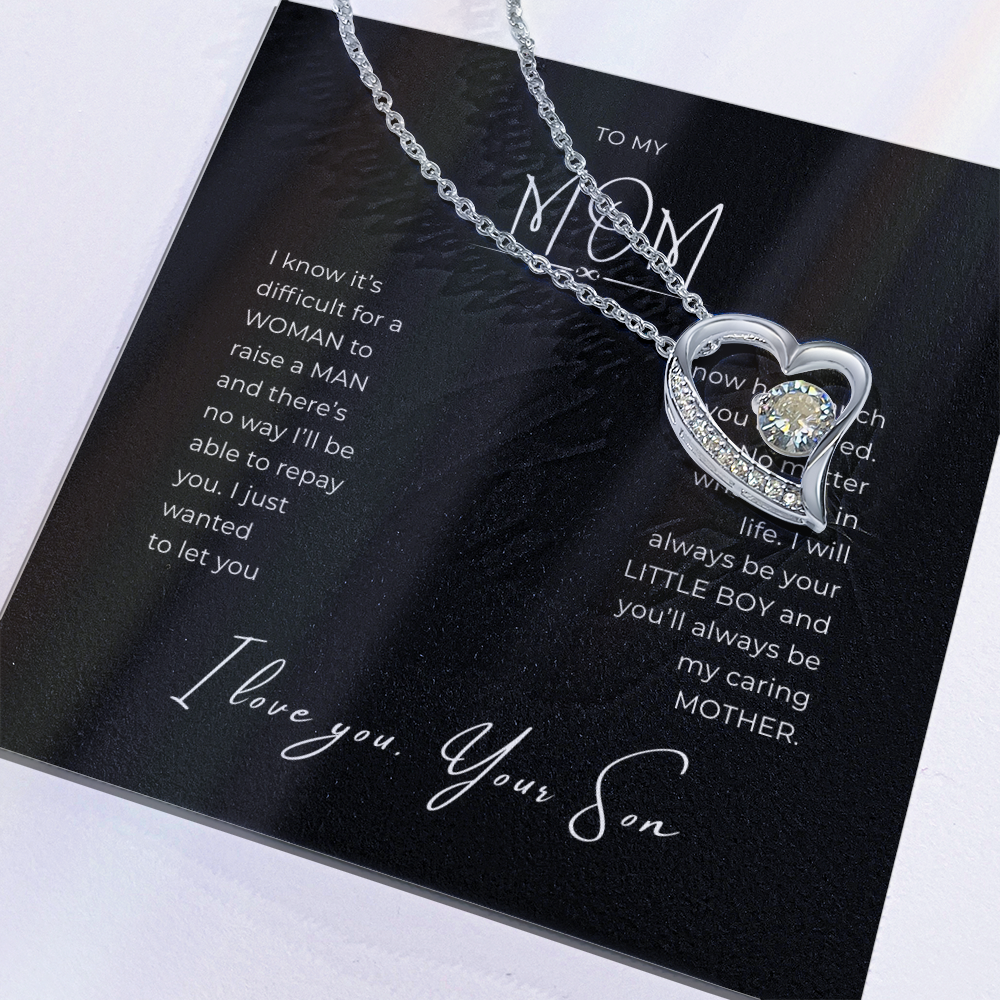 To My Mom Interlocking Hearts Necklace