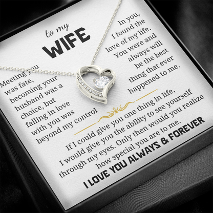 To My Wife  Forever Love Necklace
