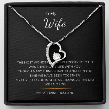 To My Wife  Forever Love Necklace