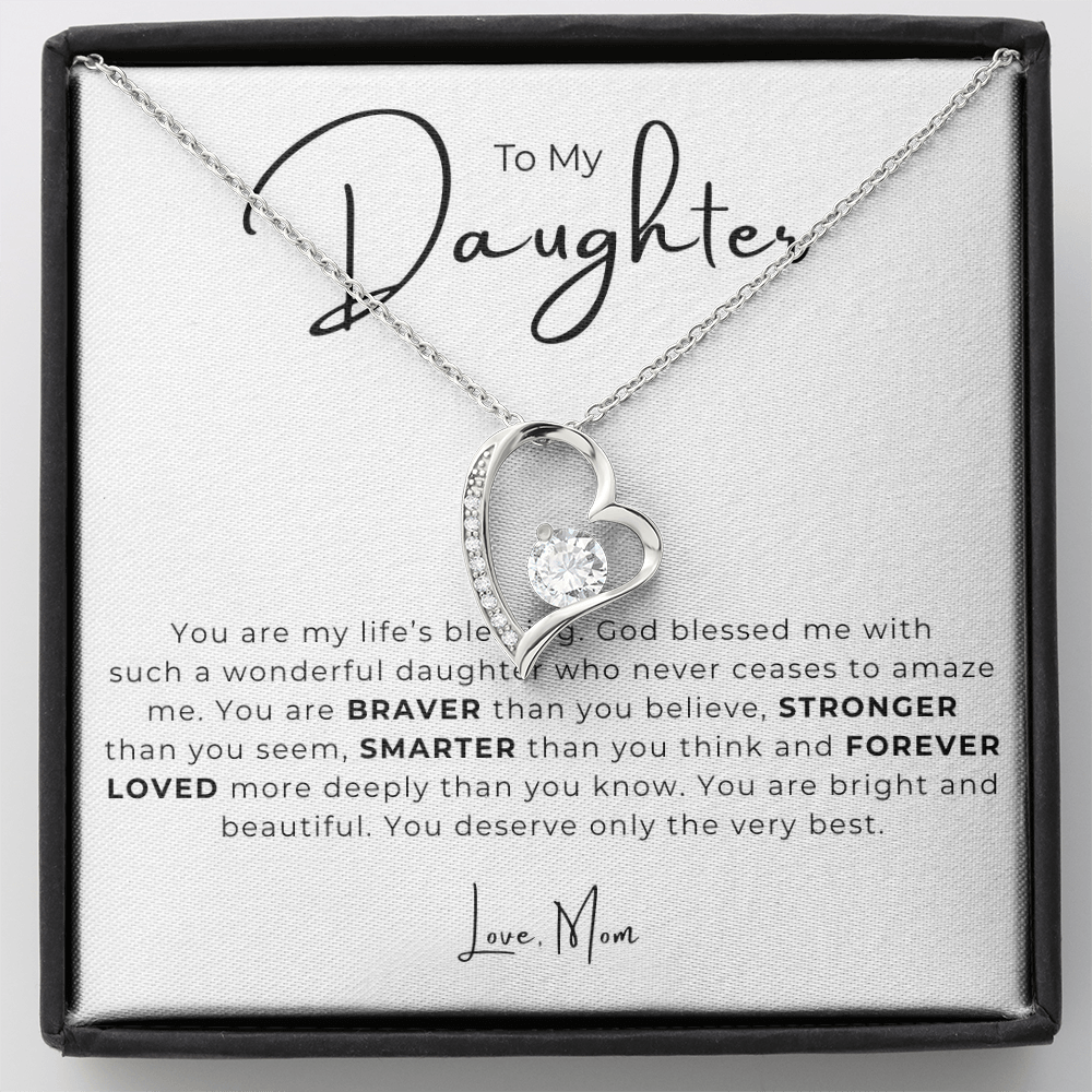 To My Daughter  Forever Love Necklace