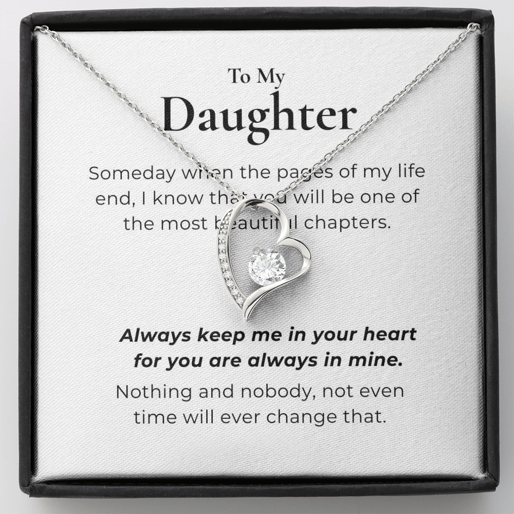 To My Daughter  Forever Love Necklace