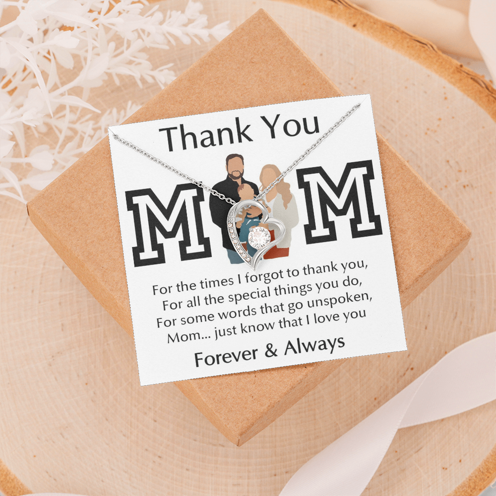 Thank You Mom Forever Love Necklace