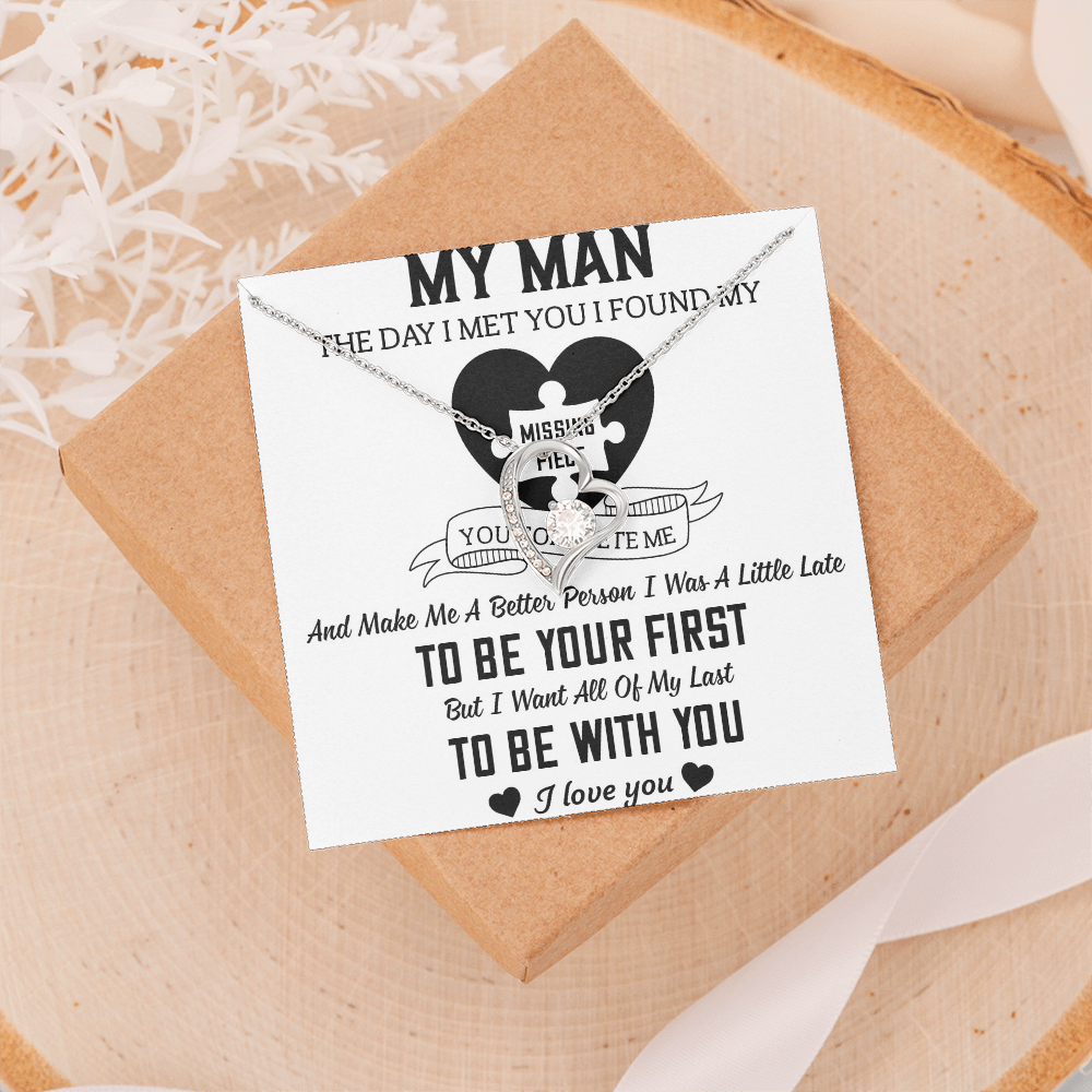 To My Man Forever Love Necklace