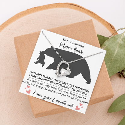 Mama Bear Forever Love Necklace