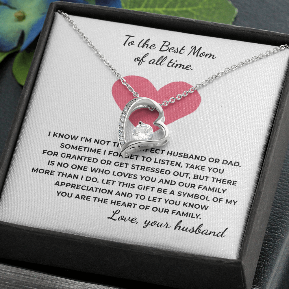 To The Best Mom of All TIme Forever Love Necklace