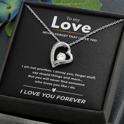 To My Love  Forever Love Necklace