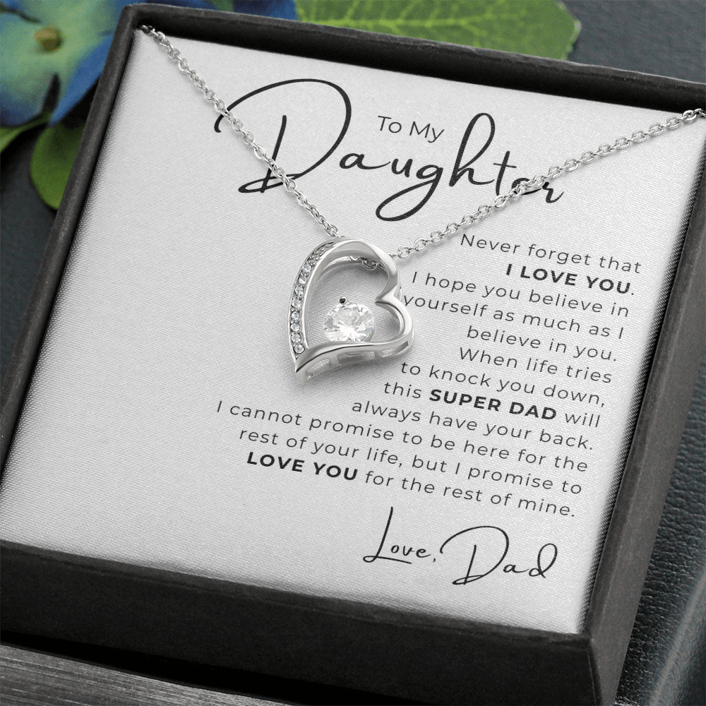 To My Daughter  Forever Love Necklace