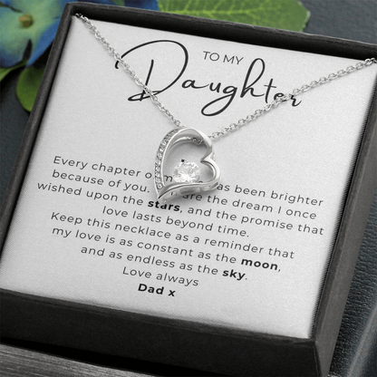 To My Daughter  Forever Love Necklace