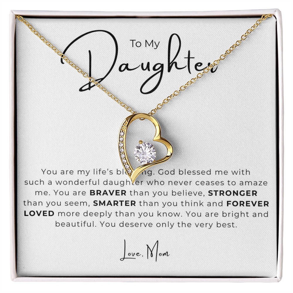 To My Daughter  Forever Love Necklace