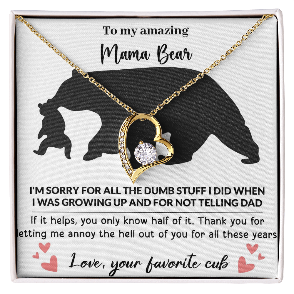 Mama Bear Forever Love Necklace