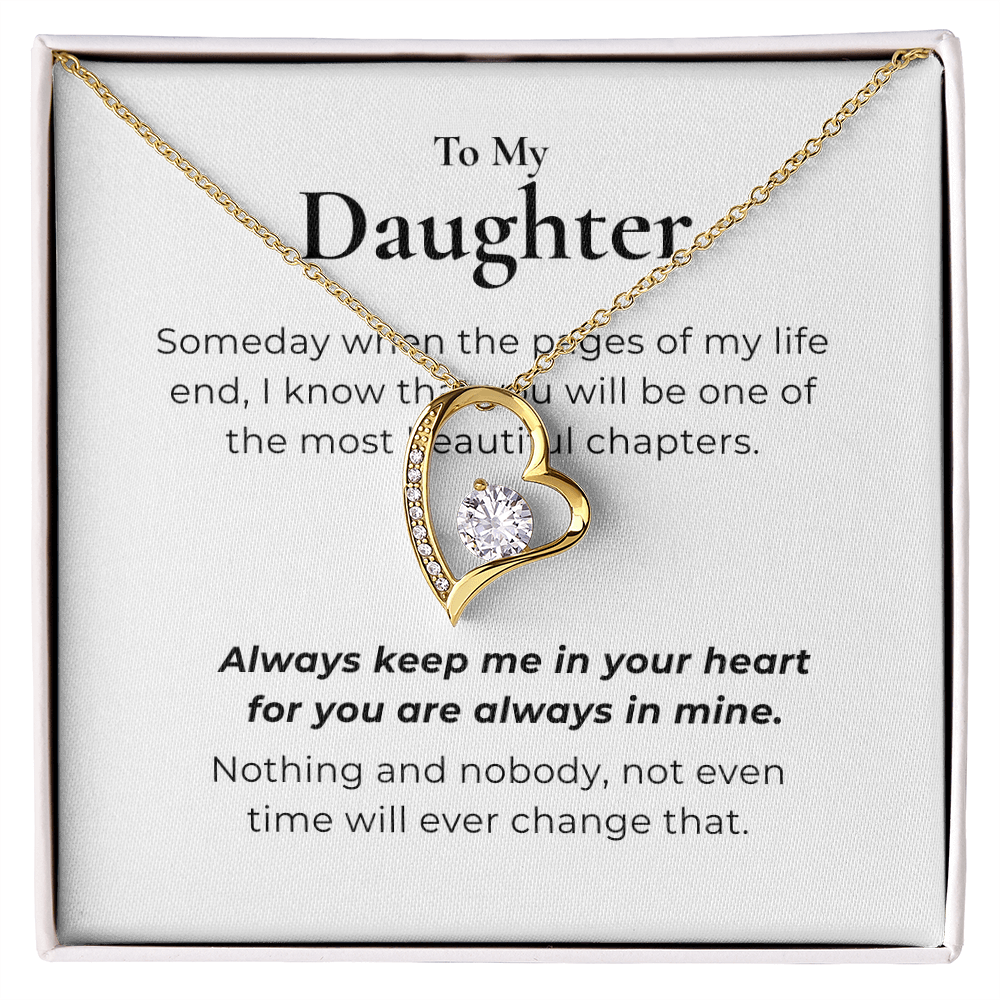 To My Daughter  Forever Love Necklace