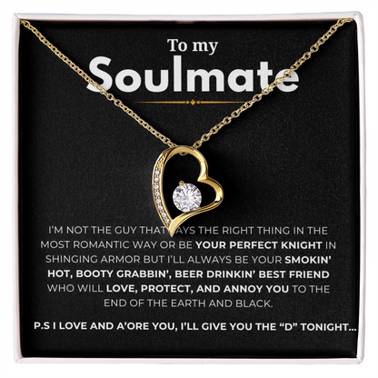 To My Soulmate Forever Love Necklace