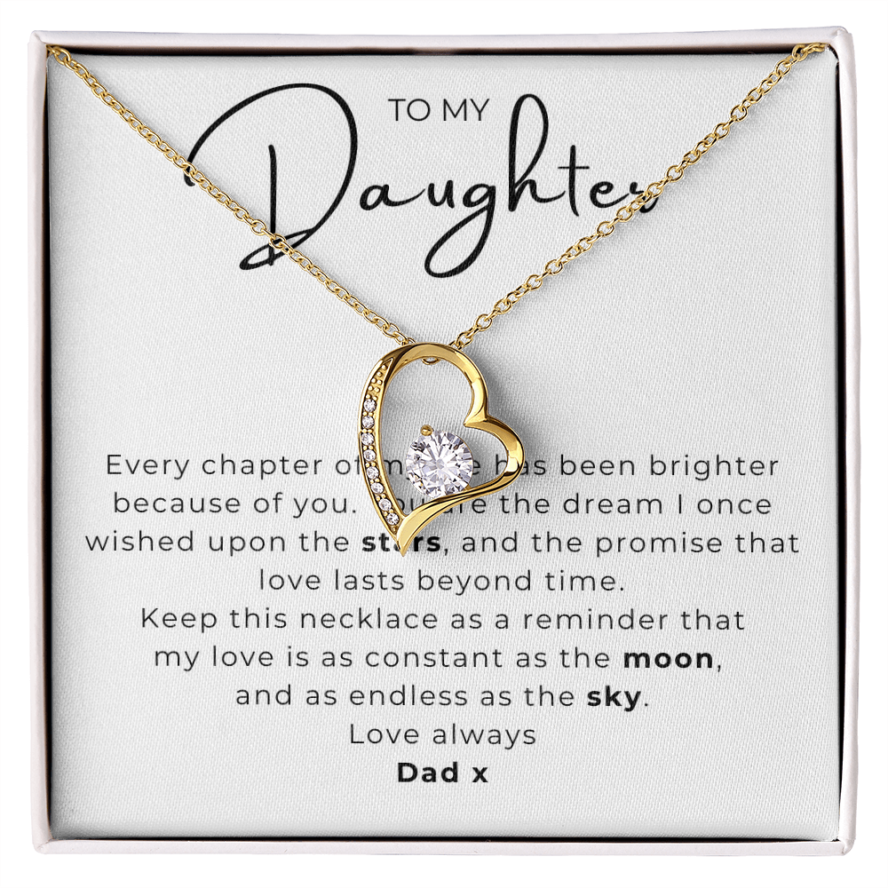 To My Daughter  Forever Love Necklace