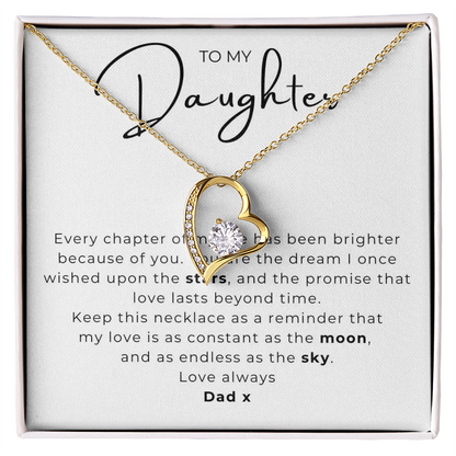 To My Daughter  Forever Love Necklace